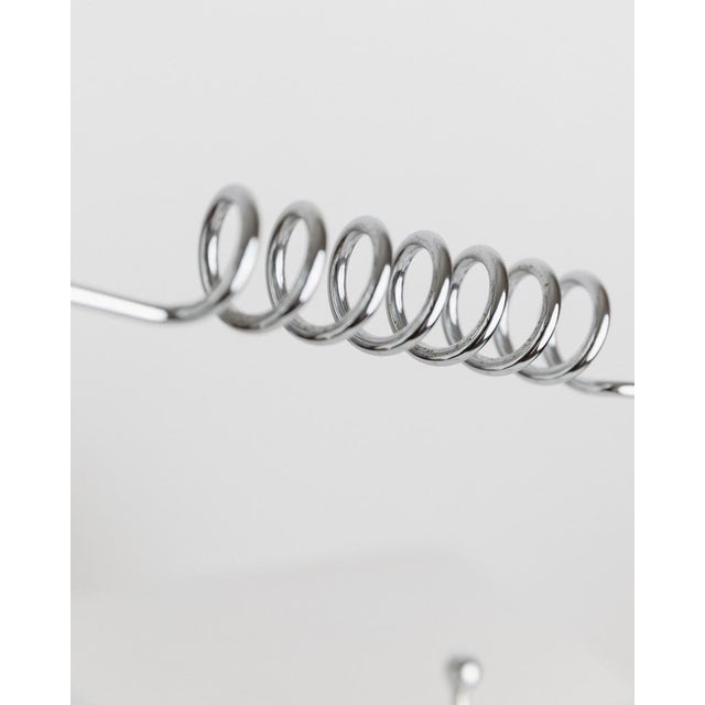 Vintage Bottle Holder in Stainless Steel For Sale - Image 3 of 11