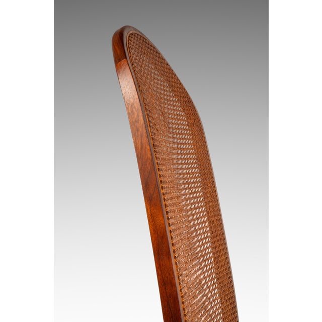 Set of Four ( 4 ) Mid-Century Modern High-Back Cane-Back Dining Chairs by Milo Baughman for Directional, Usa, C. 1950s For Sale - Image 15 of 18