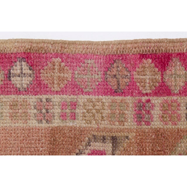 1960s Mid 20th Century Turkish Anatolian Oushak Runner Rug For Sale - Image 5 of 9
