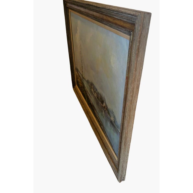 Early 20th Century Oil Painting by Artist Vladimir Lebedeff/Lebedev Impressionist Oil Painting of Autumnal Landscape For Sale - Image 14 of 14