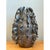 Mid-Century Modern Vintage Silver Ruffle Studio Pottery Vase For Sale - Image 3 of 13