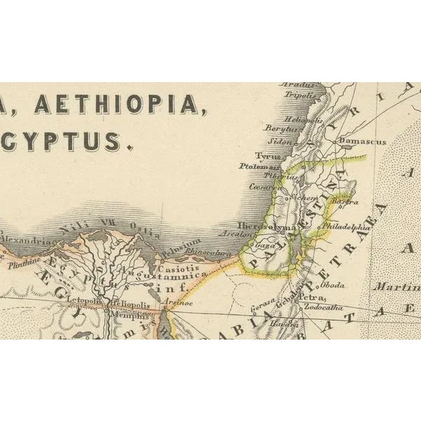 Ancient Realms of Northeast Africa, Arabia, Ethiopia, and Egypt by Aeg, 1880 For Sale - Image 4 of 7