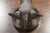 English 1880s Terracotta Hog Head Mounted on New Custom Circular Iron Frame For Sale - Image 4 of 12