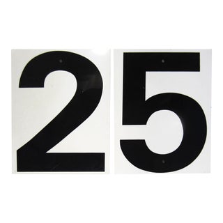 Number Signs - 2 Pieces - Both Pictured For Sale