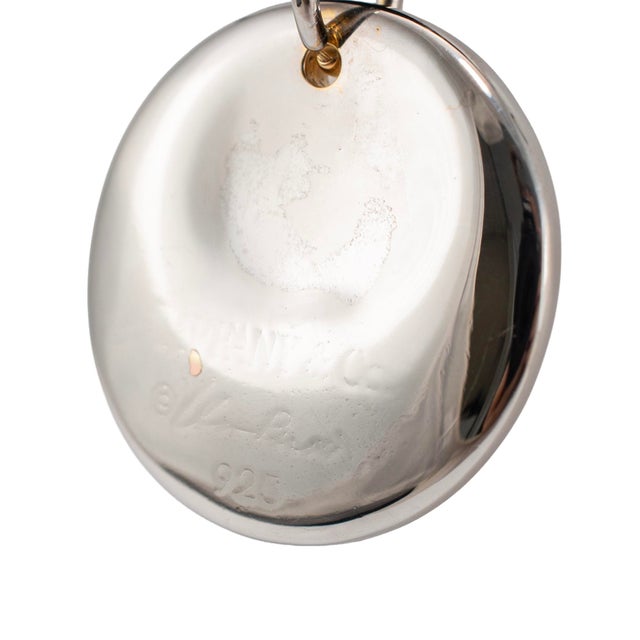 Early 21st Century Tiffany & Co. Elsa Peretti 925 Round Disc Silk Cord Pendant Necklace For Sale - Image 5 of 8