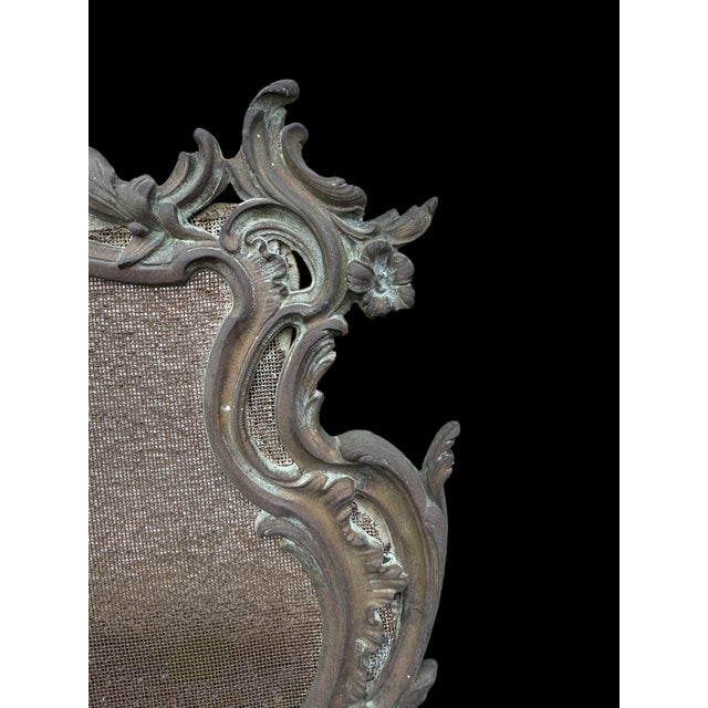 Bronze Fire Screen by Charles Casier For Sale - Image 6 of 11