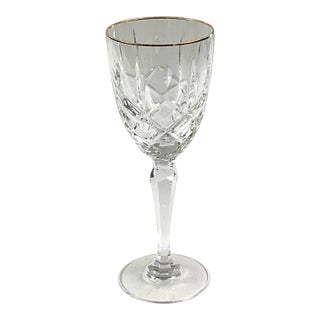 1990s Waterford -“CHELSEA”-(gold Rim) Wine Glass For Sale