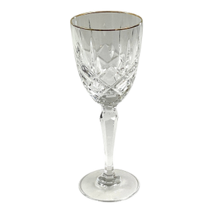 1990s Waterford -“CHELSEA”-(gold Rim) Wine Glass