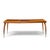 Gio Ponti Style Mid Century Italian Walnut and Brass Expanding Dining Table With 2 Leaves For Sale - Image 10 of 13