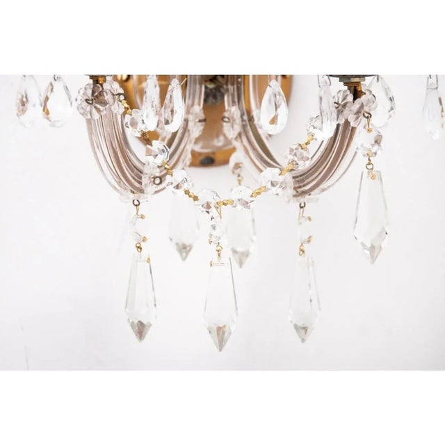 Crystal Sconces, France, 1950s, Set of 2 For Sale - Image 6 of 7