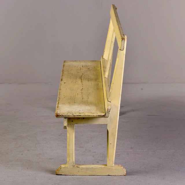 English 19th Century English Bench With Painted Finish For Sale - Image 3 of 13