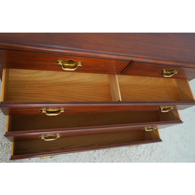 Henkel Harris Henkel Harris Cherry 5 Drawer Dresser Chest For Sale - Image 4 of 18