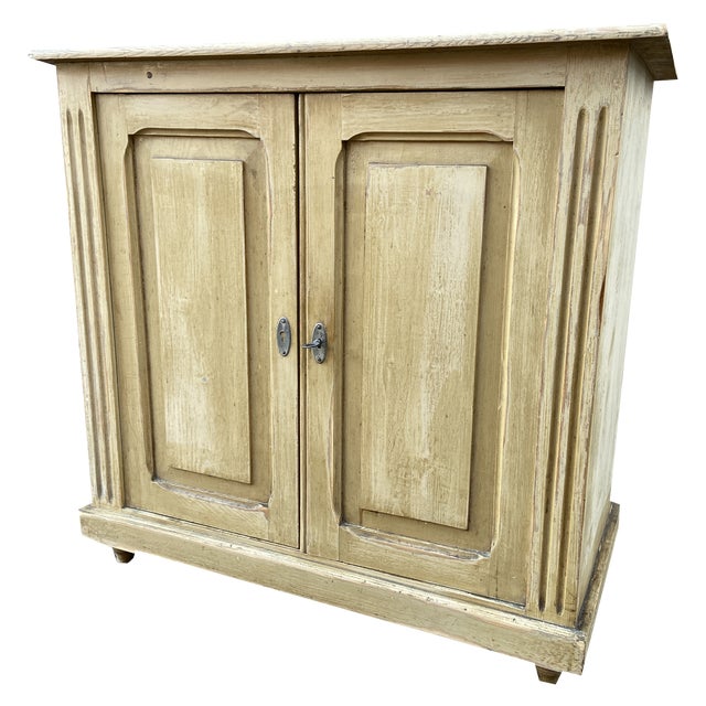 French Alsace Farmer Painted Buffet, 1890s For Sale