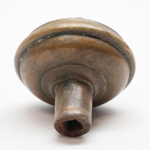 Antique 1900s Barrows Romanesque Bronze Door Knob For Sale - Image 4 of 4