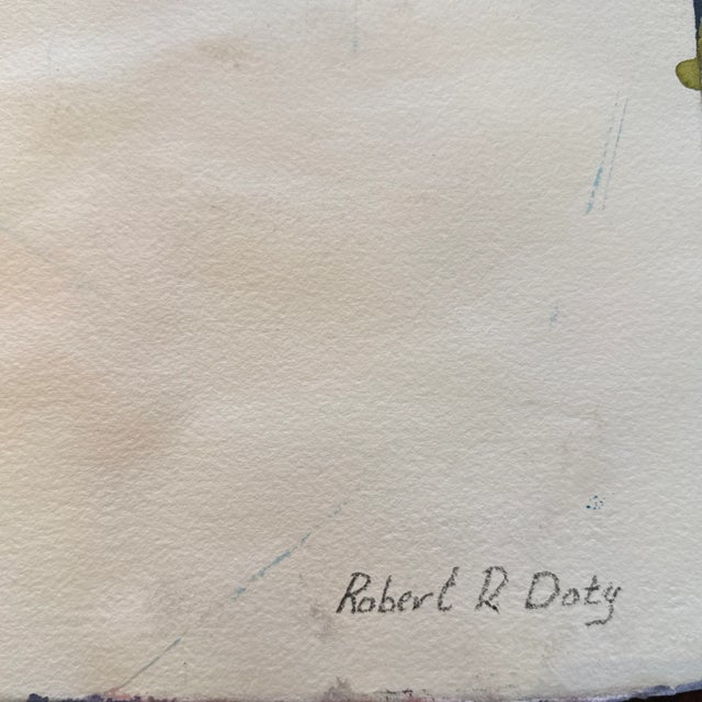 1990s Robert R. Doty Original Art Mixed Media Collage For Sale - Image 4 of 4