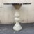 Marble Pedestal Table with Marquetry Tray, 1800s For Sale - Image 10 of 11