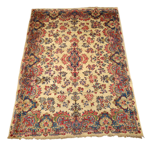 Handmade Kerman Rug in Cotton