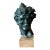 Vintage Boho Original Patinated Bust of Man For Sale
