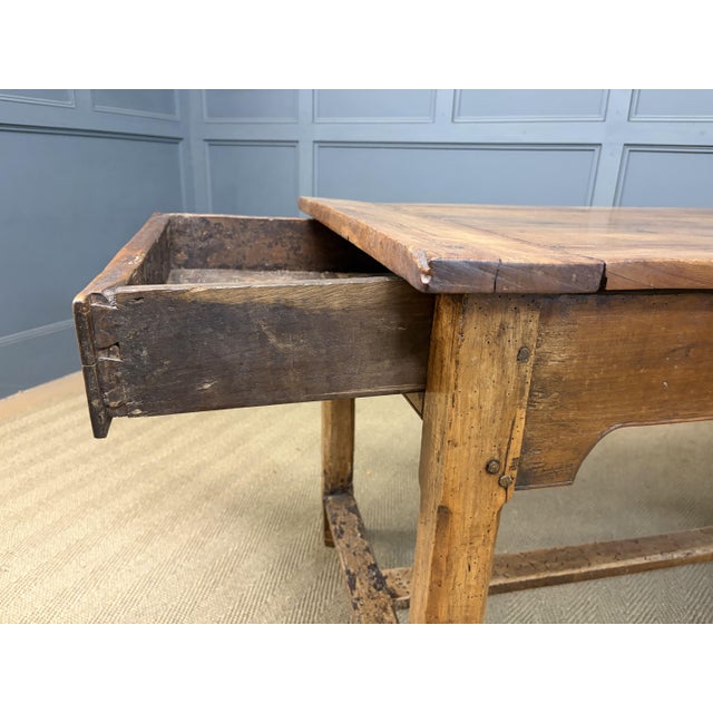 19th Century Fruitwood Refectory Farmhouse Table, 1800 For Sale - Image 12 of 18