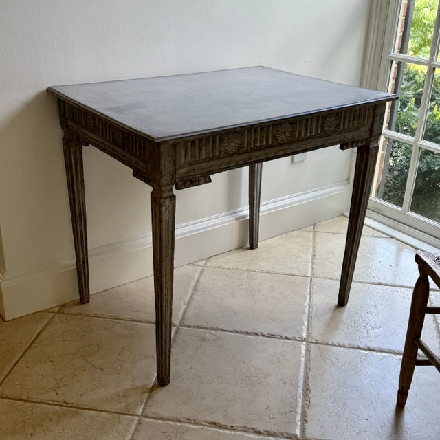 Antique Gustavian Small Writing Desk For Sale - Image 9 of 9