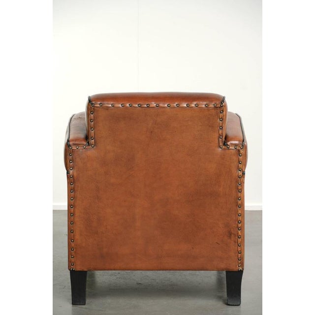 Vintage Art Deco Sheepskin Armchair For Sale - Image 4 of 13