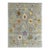 9x12 Gray Hand-Knotted Wool Floral Trelliswork Geometric Modern Carpet Rug For Sale