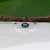 Indicolite Tourmaline Ring With Natural Diamond Accents: Solid 14k Gold, Size 6.75 For Sale In Columbus - Image 6 of 10