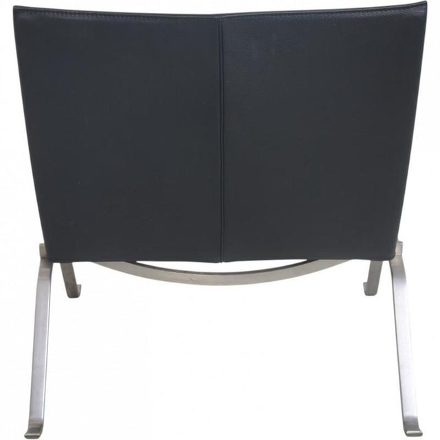 Vintage PK22 Chair in Black Aura Leather by Poul Kjærholm, 2000s For Sale - Image 6 of 13