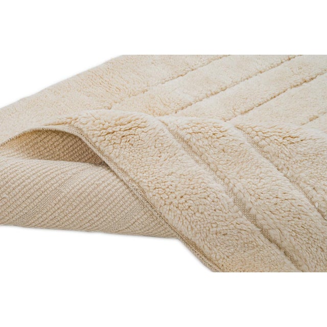 Contemporary Hand-Knotted Wool Rug by Azele Studio For Sale - Image 3 of 12