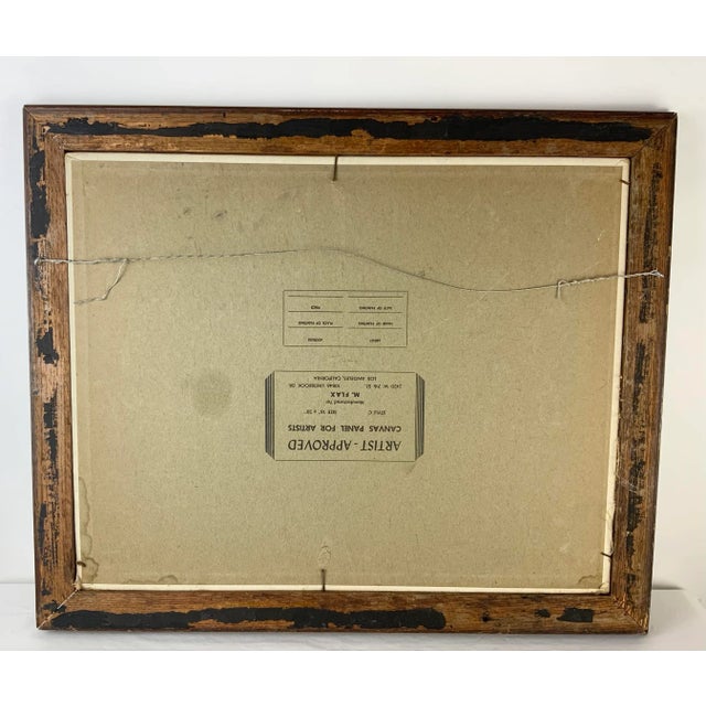 1930's Scenic Oil on Canvas - Framed Painting For Sale - Image 12 of 13