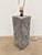 Currey & Company Currey & Co Gray Leather Suede Basket Weave Lamp For Sale - Image 4 of 5