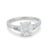 Modern Mid 20th Century Gia 1.51 Carat Old Mine Cut Diamond 18k White Gold Engagement Ring, Size 6 For Sale - Image 3 of 7