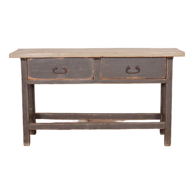 English Painted Server in Pine, 1920s For Sale