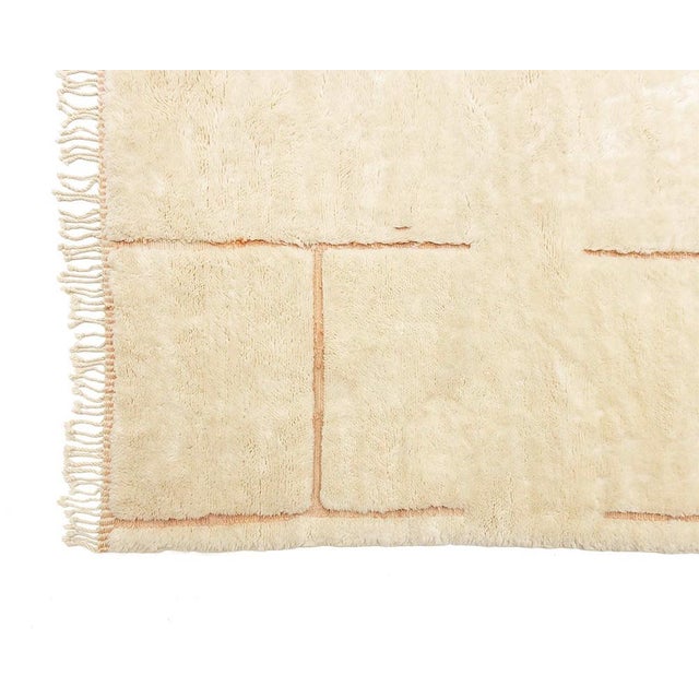 Contemporary Premium Oversize Hand-Knotted Wool Rug | 12'9" X 11'4" | One of a Kind For Sale - Image 3 of 7