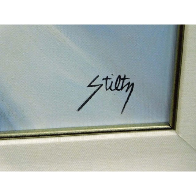 Textile Thomas Stiltz a Taste of Late Summer Hand Signed Artwork Original Painting Wine For Sale - Image 7 of 7