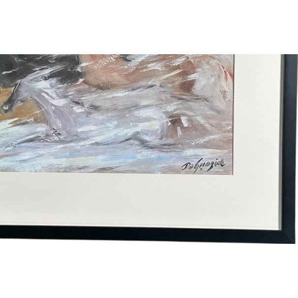 Vintage Ettore Ted DeGrazia Free as the Wind Framed Southwestern Horse Art Print For Sale - Image 10 of 12