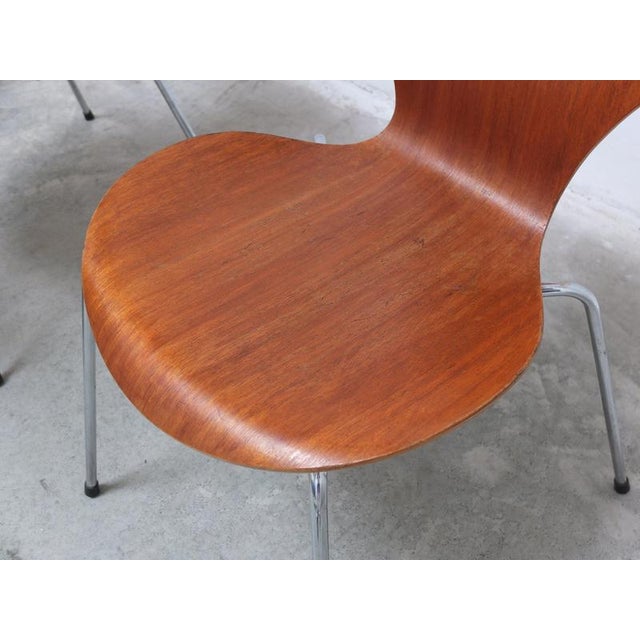 Series 7 Chairs in Teak by Arne Jacobsen for Fritz Hansen, 1955, Set of 8 For Sale - Image 16 of 17