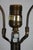 Late 20th Century 2 Rare Frederick Cooper Hand Blown Brutalist Glass Wine Bottle Lamps 42" For Sale - Image 6 of 18