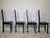 Postmodern Dining Chairs in Black Lacquered Beechwood by Pietro Costantini, 1970s, Set of 4 For Sale - Image 4 of 12