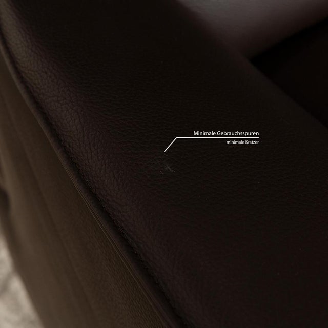 Camaro Leather Two-Seater Sofa in Brown from Laauser For Sale - Image 10 of 16