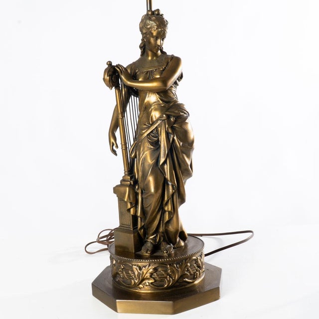 Early 20th Century Pair of Classical Form Figural Lamps For Sale - Image 11 of 18