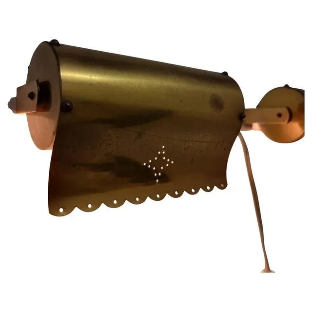 Antique Scandinavian Wall Lights in Brass with Star Pattern, 1950s, Set of 2 For Sale - Image 13 of 13