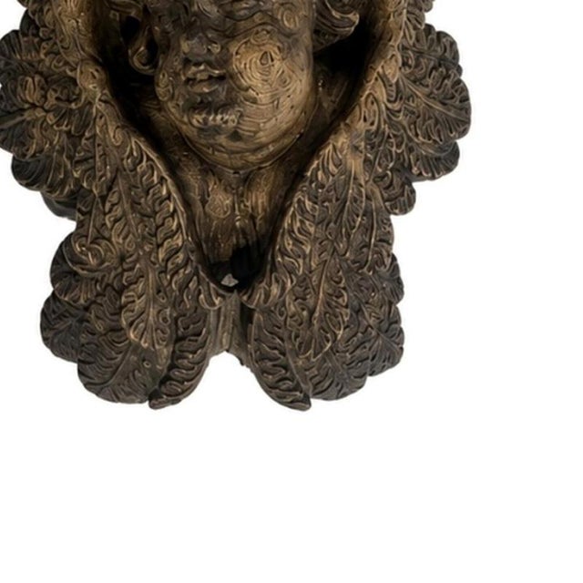 Angel Corbels in Chestnut Wood, Set of 2 For Sale - Image 5 of 6
