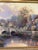 1980s Thomas Kinkade - Cobblestone Brooke S/P 34x 44 Canvas Framed For Sale - Image 4 of 7