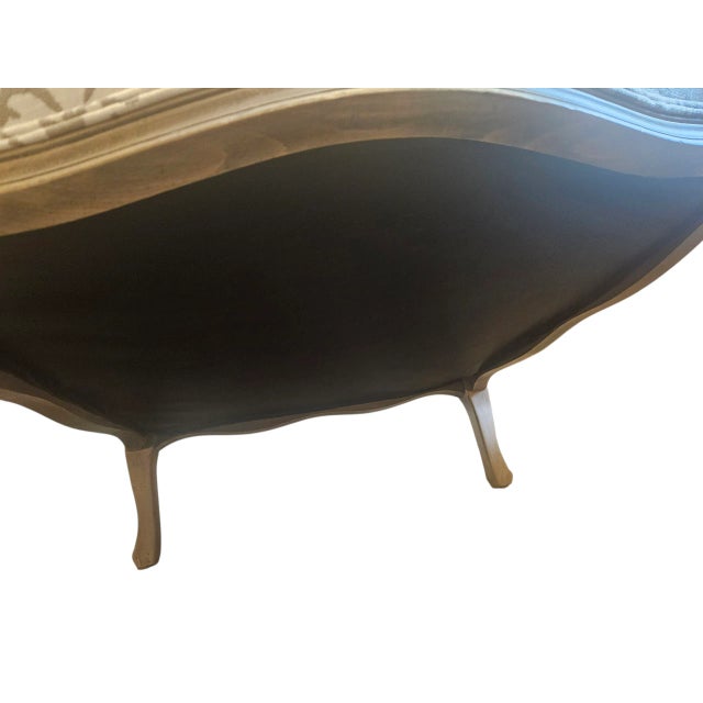 Ethan Allen Versailles Bergere Lounge Chair Living Room Armchair Damask Print B For Sale - Image 13 of 15