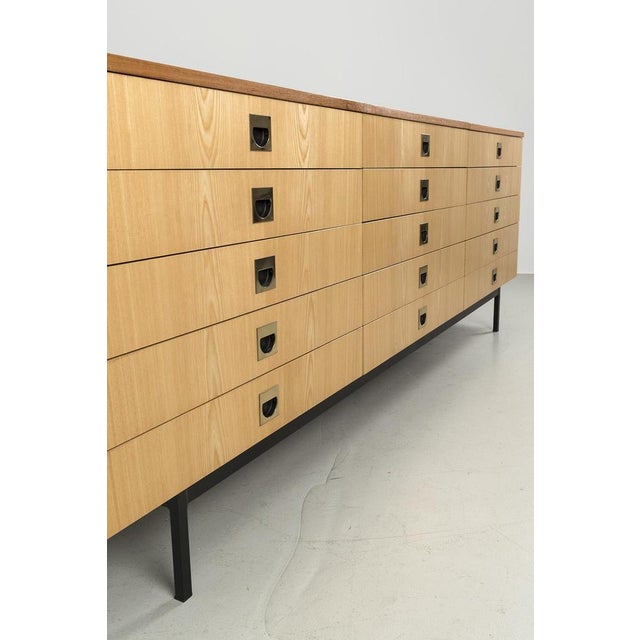 Metal Sideboard with 12 Drawer For Sale - Image 7 of 14