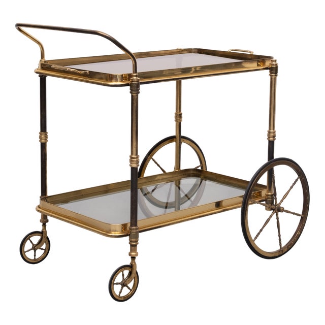 Brass Bar Trolley, France, 1950s For Sale