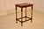 Circa 1900 Period Edwardian oak side table from England. The top has a scalloped and beveled edge, following down to a...