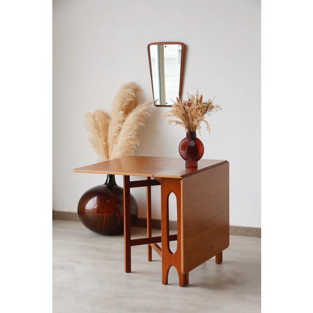 Scandinavian Drop-Leaf Table in Bendt Winge Teak and Beech, 1960s For Sale - Image 10 of 17