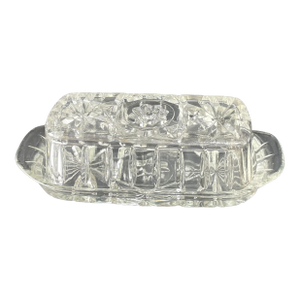 Anchor Hocking “Prescut Clear” 1/4 Pound Covered Butter Dish